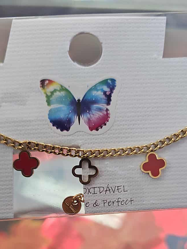 🌸 Pulseira Color Flowers em Aço Inoxidável 🌸 1