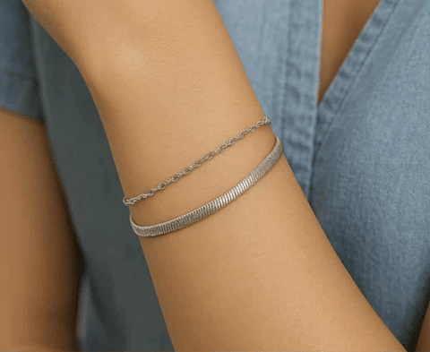 ✨ Pulseira Minimal Chic – Aço Inoxidável ✨