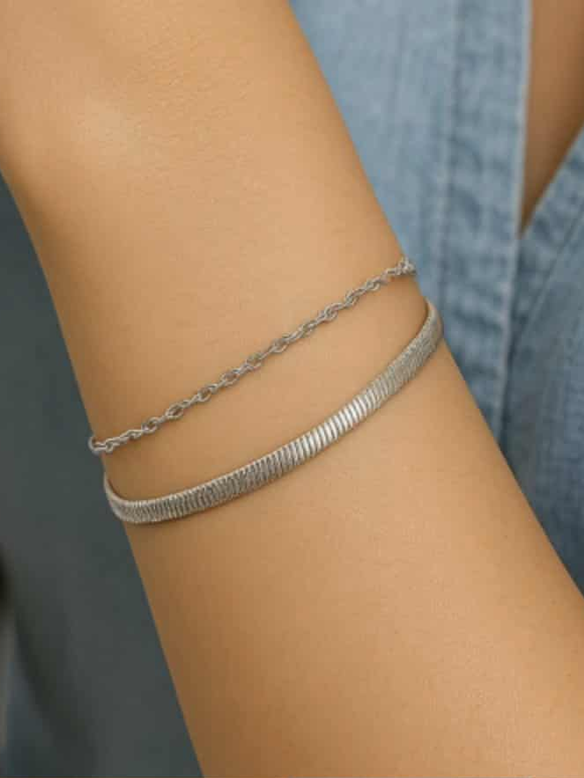 ✨ Pulseira Minimal Chic – Aço Inoxidável ✨ 1