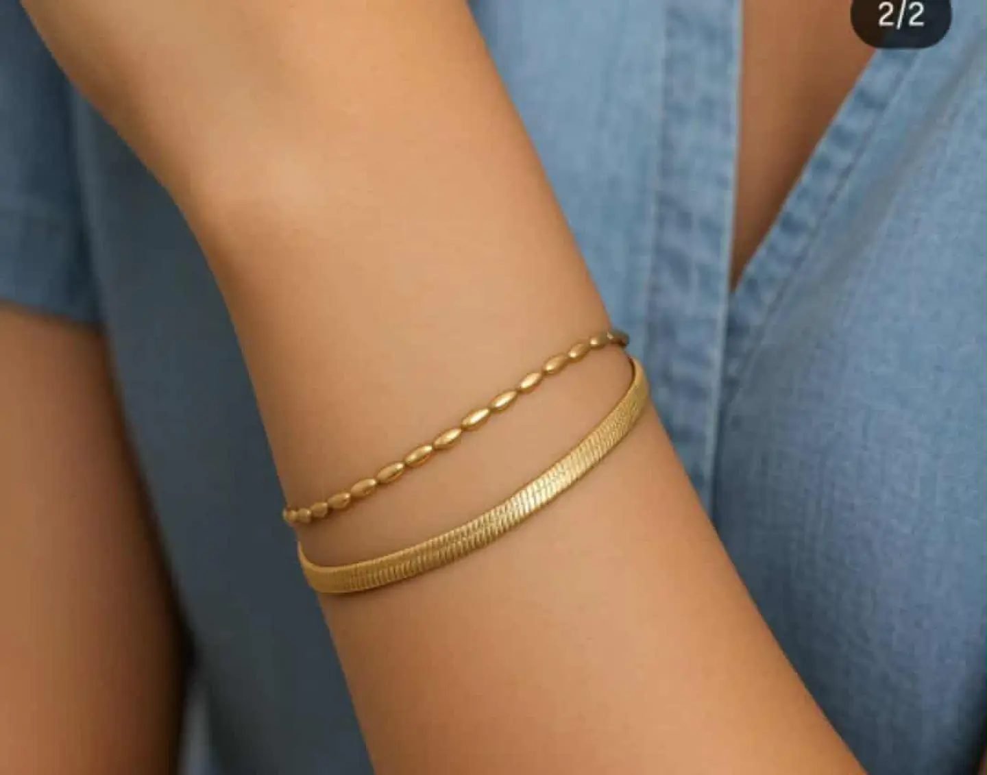 ✨ Pulseira Minimal Chic – Aço Inoxidável ✨ 2
