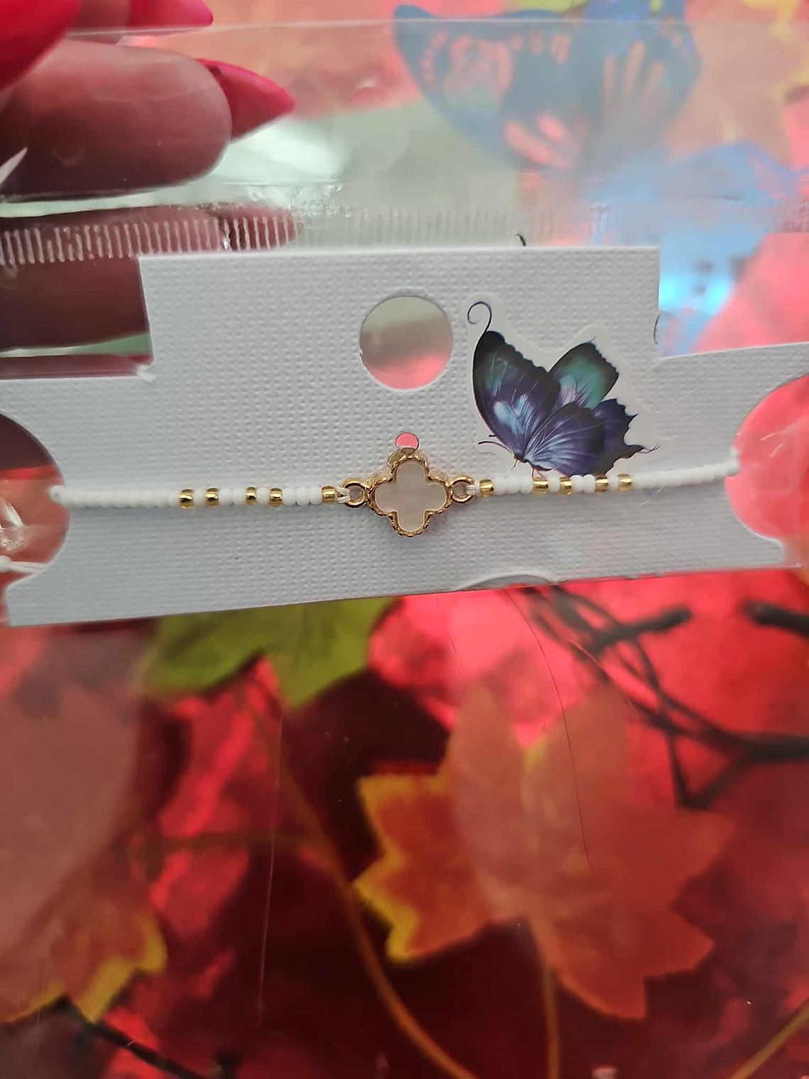 Pulseira  com trevo dourado 2