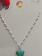 💙 Colar Coração Turquesa 💙 - Thumbnail 2