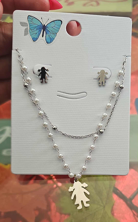 👧✨ Conjunto Menina Pérolas ✨👧