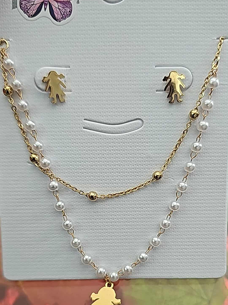 👧✨ Conjunto Menina Pérolas ✨👧 2