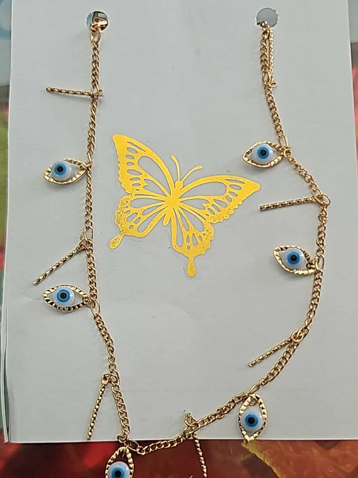 🧿 Colar Olho Grego Dourado 🧿 1