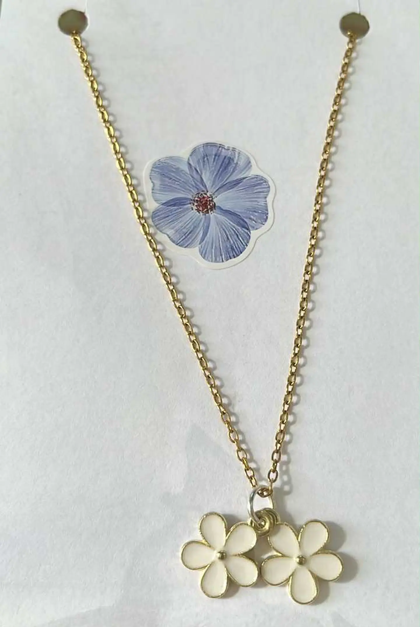 🌸 Colar Duas Flores da Sorte 🌸 2