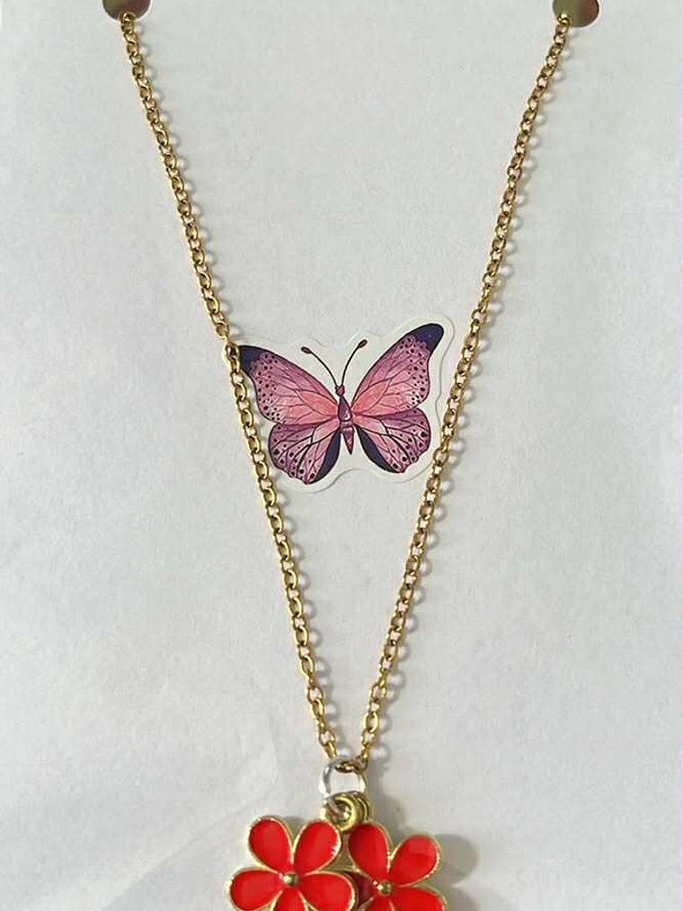 🌸 Colar Duas Flores da Sorte 🌸 5