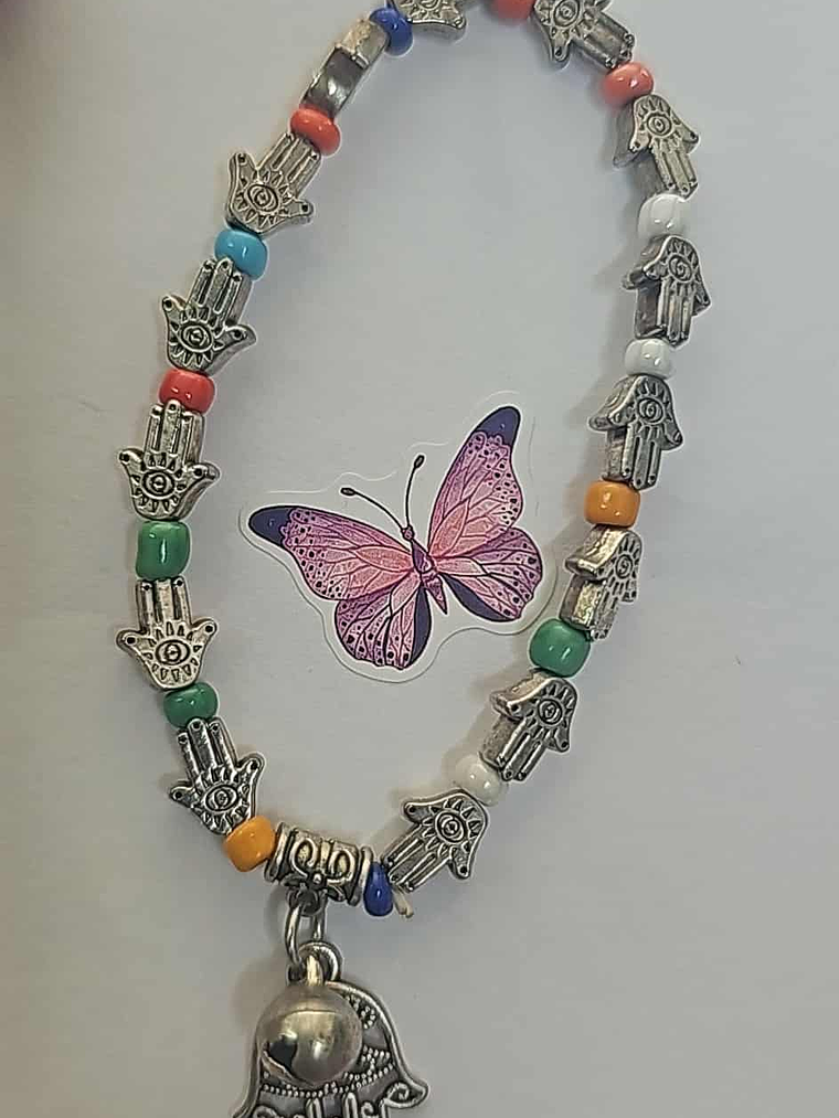✨ Pulseira Hamsá Colorida 1