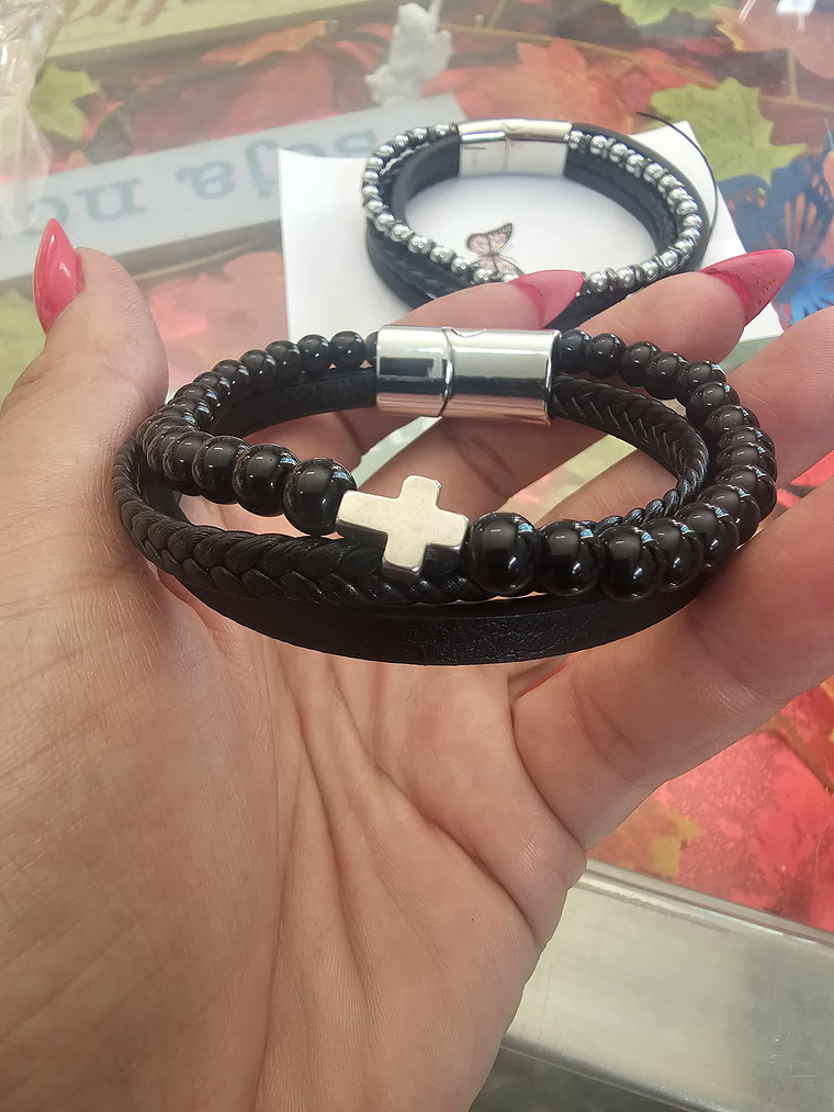 Pulseiras Masculinas / Pulseiras em Couro 1