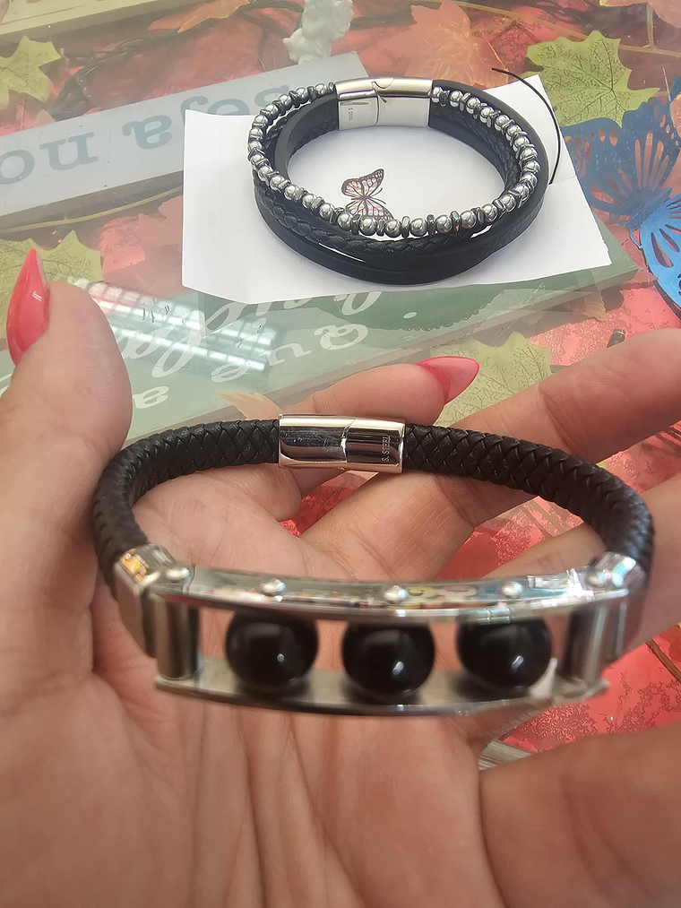 Pulseiras Masculinas / Pulseiras em Couro 7