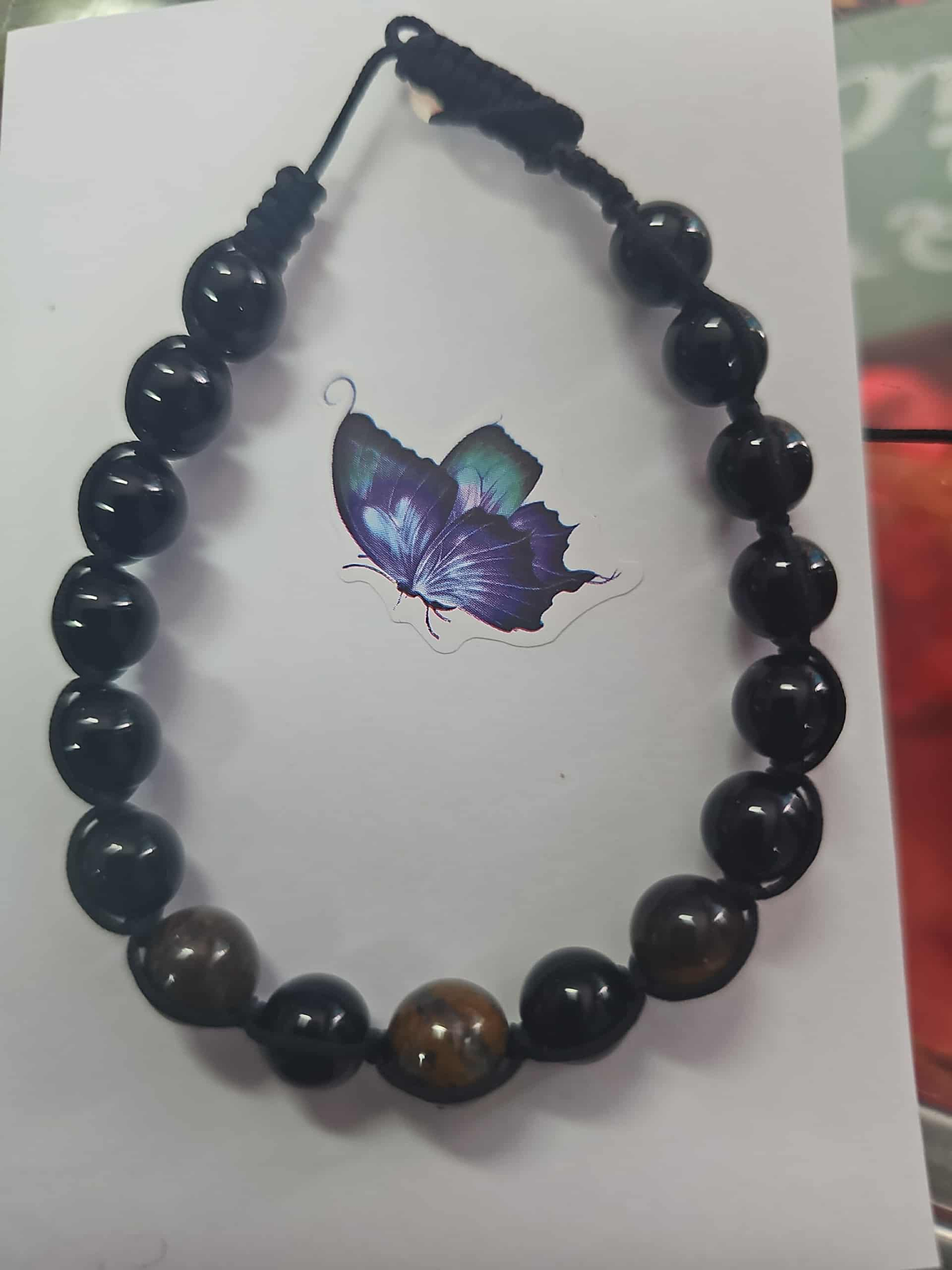 Pulseira Ônix com Olho de Tigre – Proteção e Coragem 1