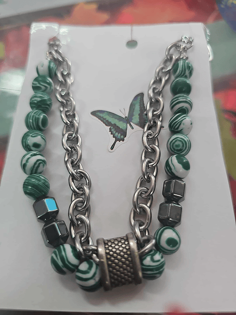 Pulseira Malakita – Força e Proteção