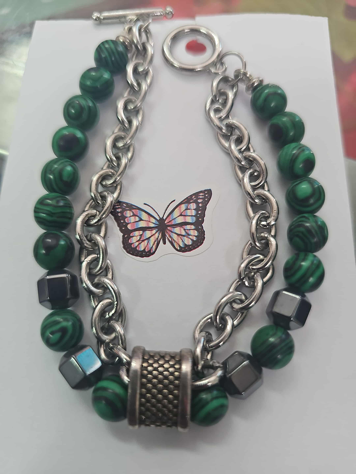 Pulseira Malakita Premium – Energia e Estilo 1