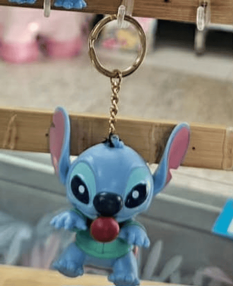Chaveiro Stitch com Bolinha Vermelha