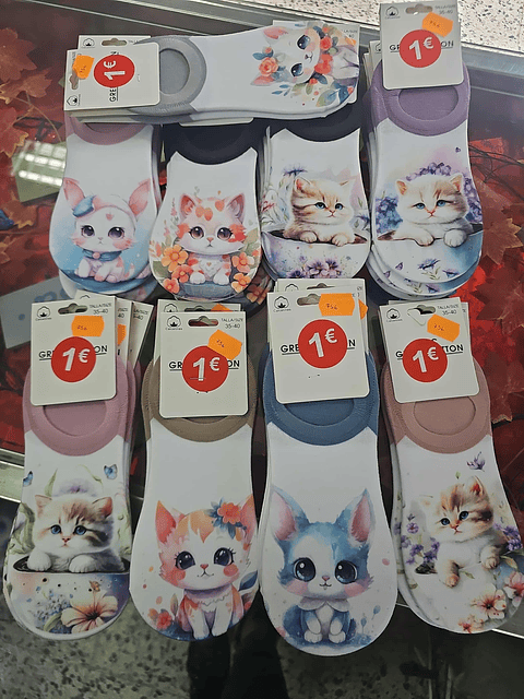 🐱💖 Meias com Estampas de Gatinhos – conforto e fofura