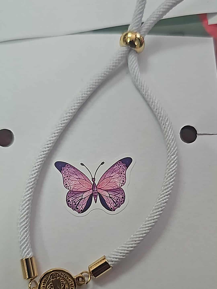 ✨ Pulseira Fio Colorido com Medalhinha Dourada ✨ 3