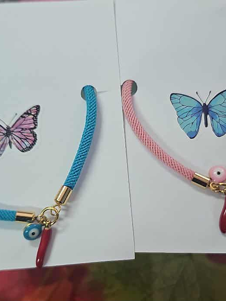 🧿 Pulseiras da Sorte com Olho Grego e Pimenta 🔥 1