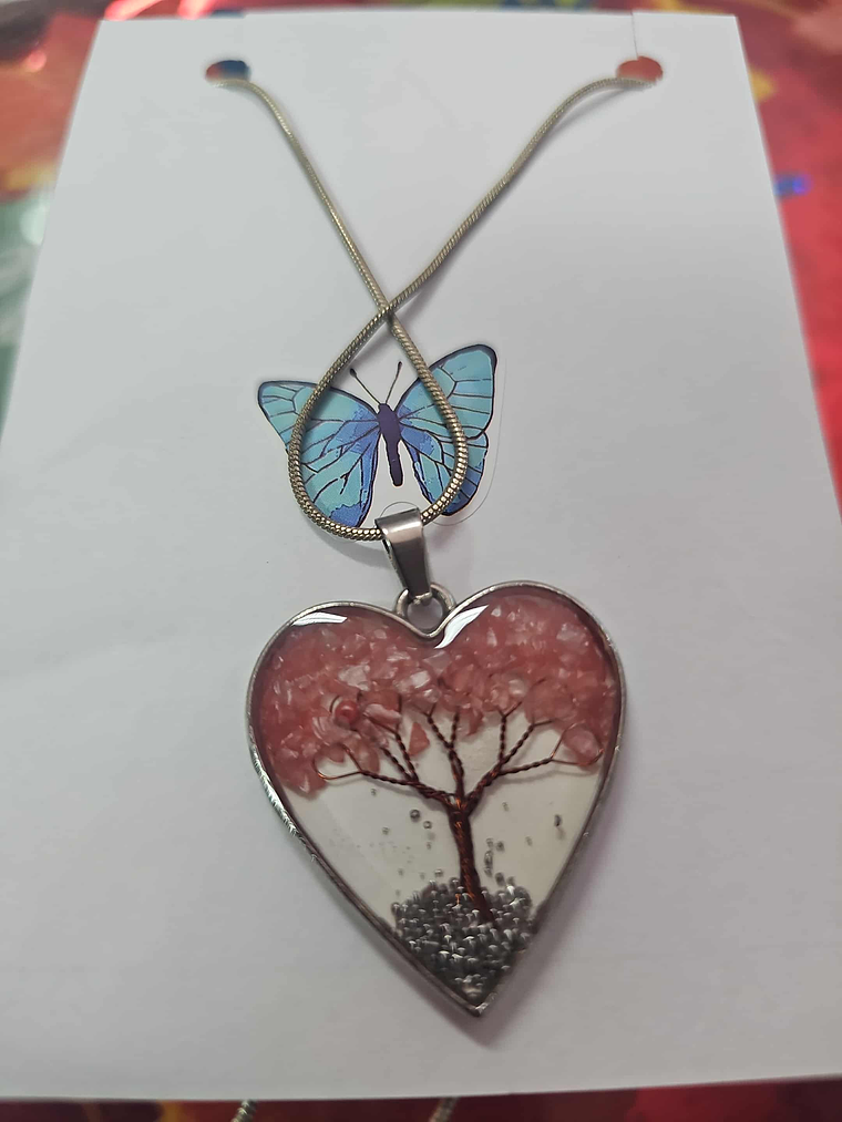 🌳💗 Colar Coração com Árvore da Vida – Amor e Harmonia 💗 1