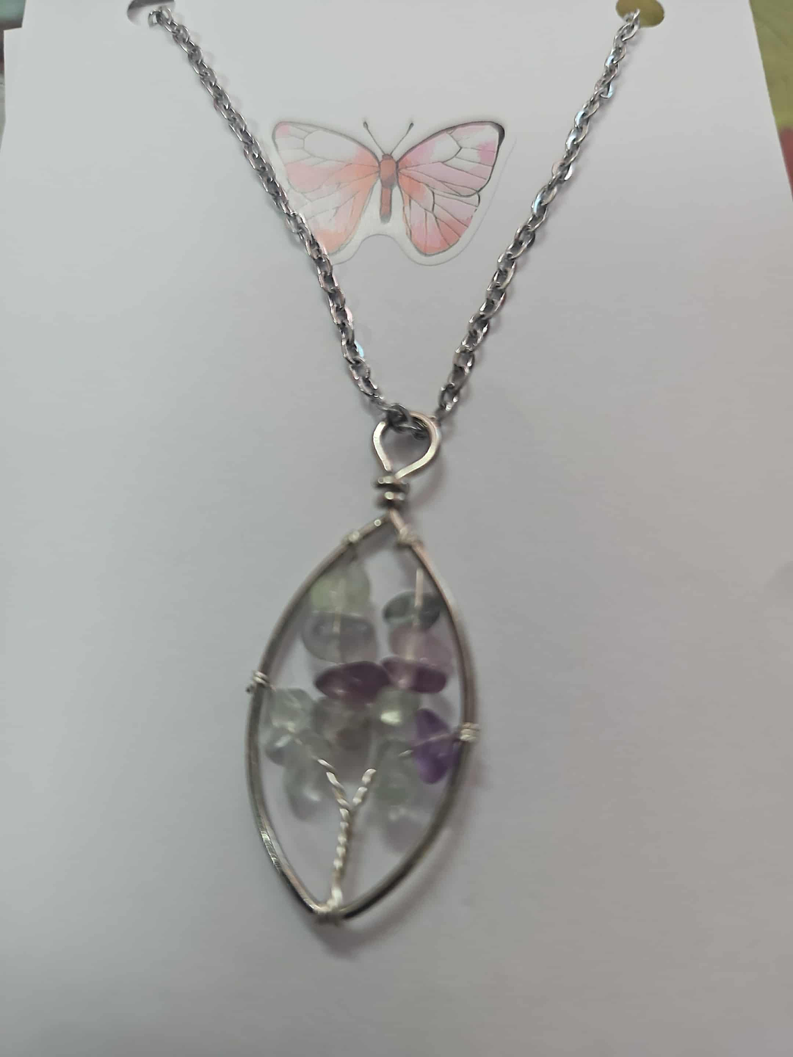 🌳💜 Colar Árvore da Vida com Pedras Lilases – Serenidade e Sabedoria 💜🌳 1