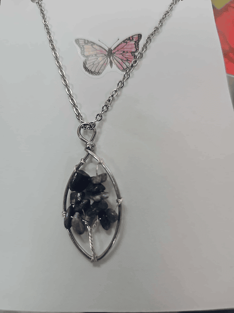 💙 Colar Árvore da Vida com Pedras Azuis – Paz e Clareza 💙