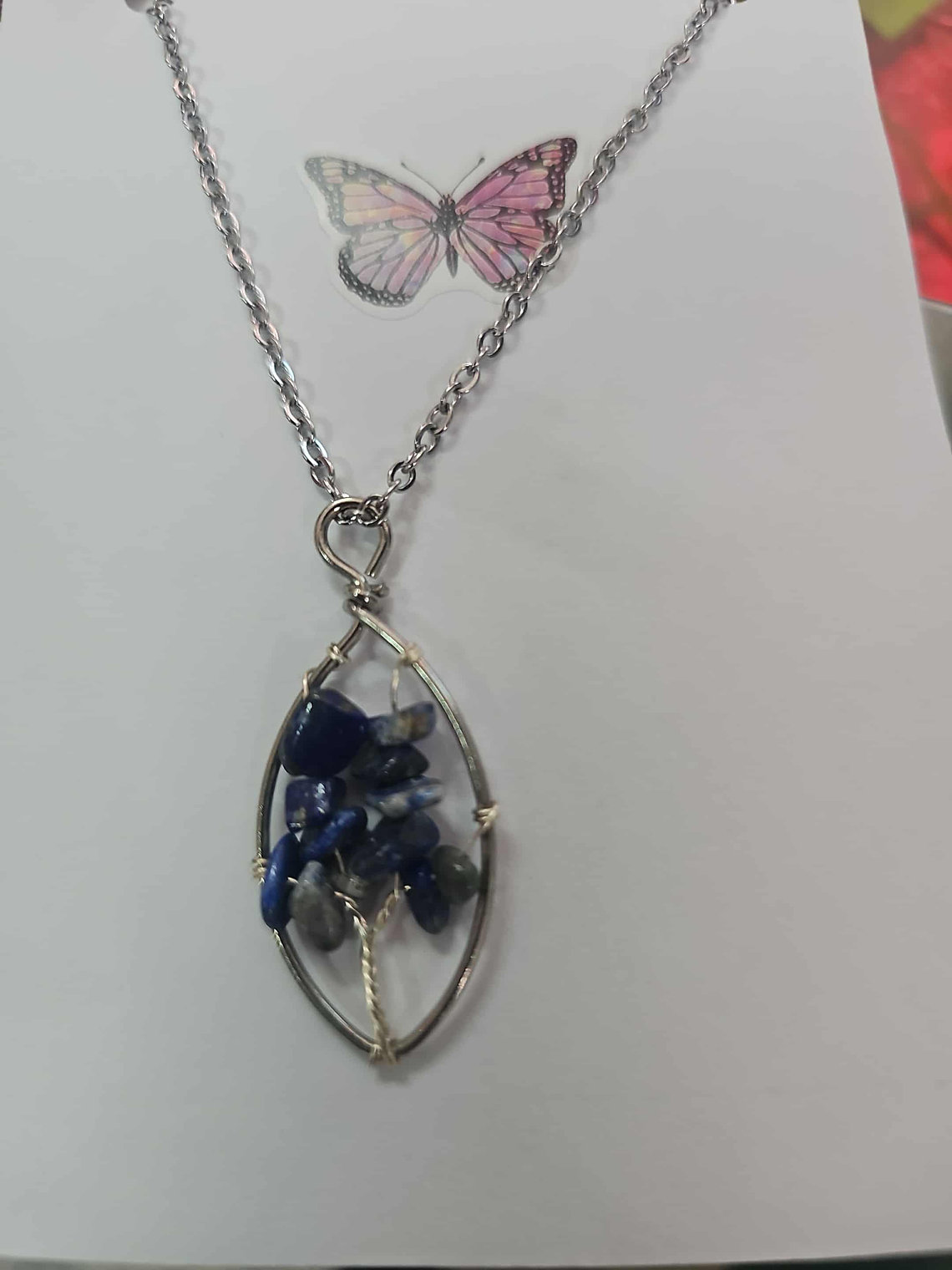 💙 Colar Árvore da Vida com Pedras Azuis – Paz e Clareza 💙 1