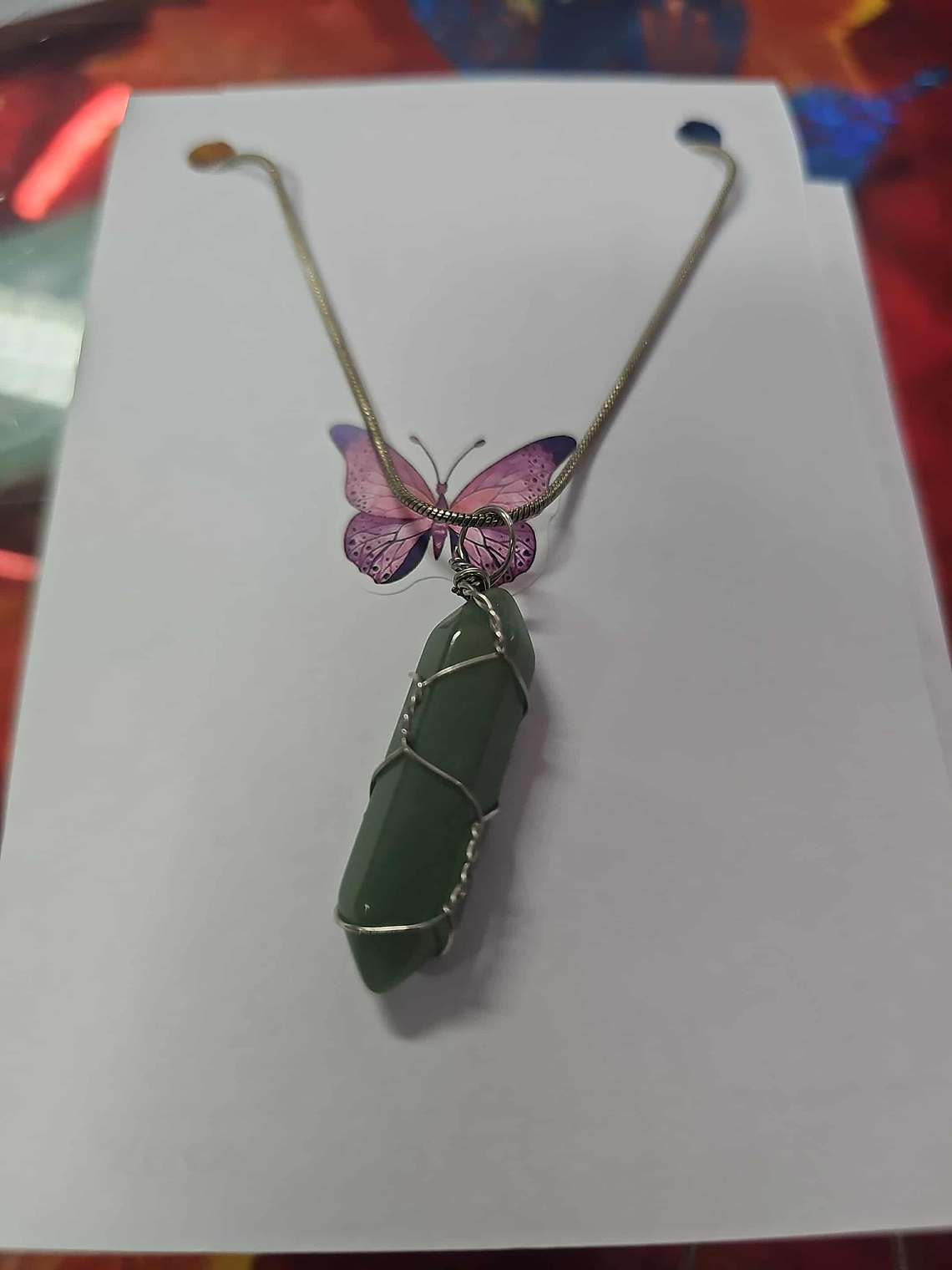 💚✨ Colar Ponta de Quartzo Verde – Equilíbrio e Prosperidade ✨💚 1