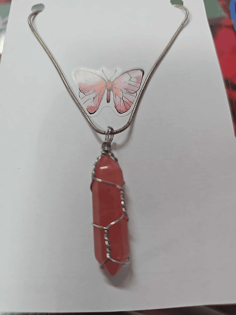 ❤️✨ Colar Ponta de Jaspe Vermelho – Força, Vitalidade e Proteção ✨❤️