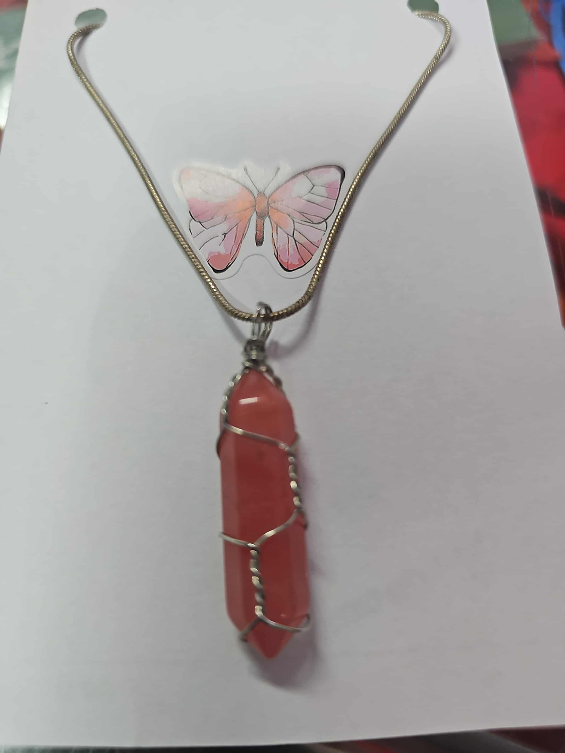 ❤️✨ Colar Ponta de Jaspe Vermelho – Força, Vitalidade e Proteção ✨❤️ 1