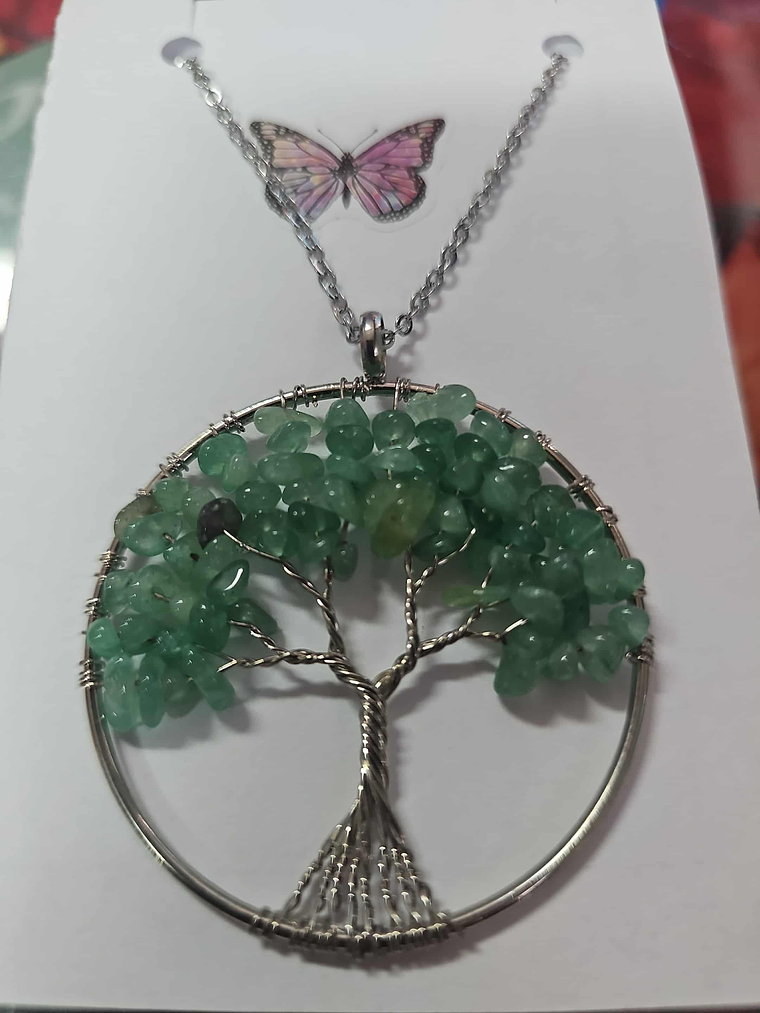 🌿💚 Colar Árvore da Vida com Aventurina Verde – Prosperidade e Harmonia 💚🌿 1
