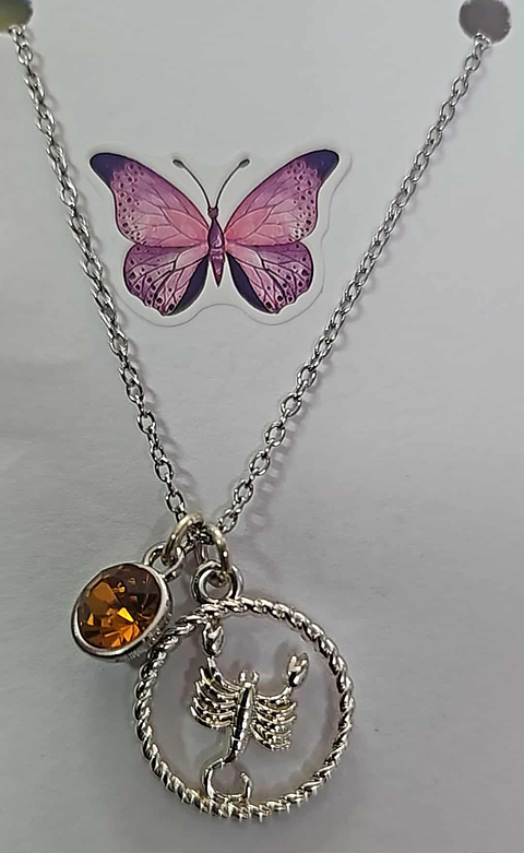 ♏🖤 Colar do Signo de Escorpião – Mistério, Poder e Intensidade 🖤♏