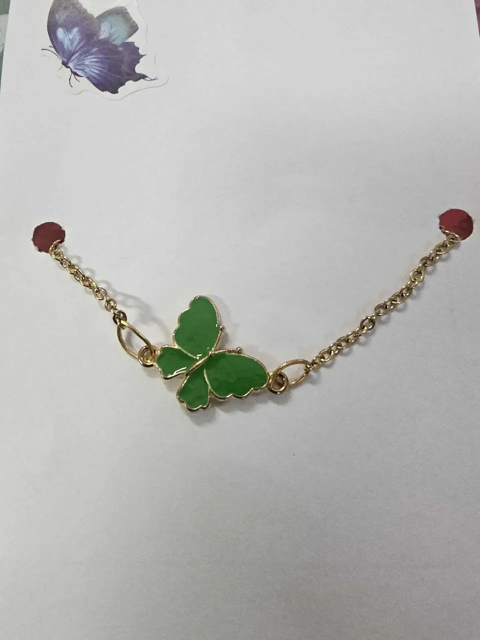 🍀🦋 Pulseira Borboleta Verde – Prosperidade e Renovação 💚✨ 1