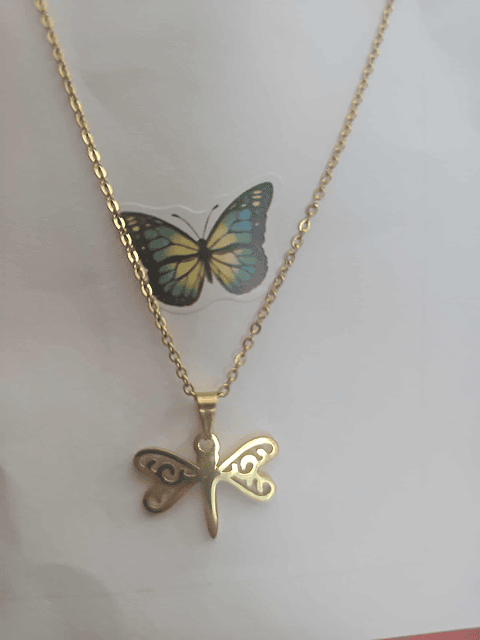 ✨🦋 Fio Libélula Dourada – Transformação e Liberdade 💛