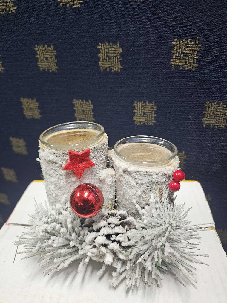 🎄 Suporte Duplo de Velas Natalino 🎄 1