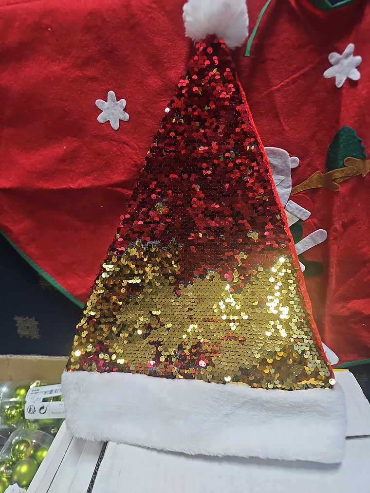 🎅✨ Gorro de Natal com Lantejoulas  1