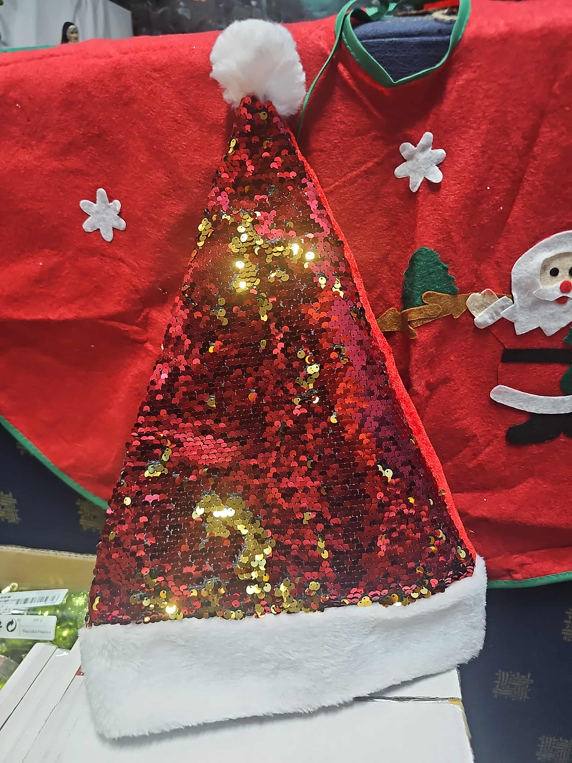 🎅✨ Gorro de Natal com Lantejoulas  4