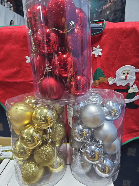 🎄✨ Pack de Bolas de Natal Grandes 