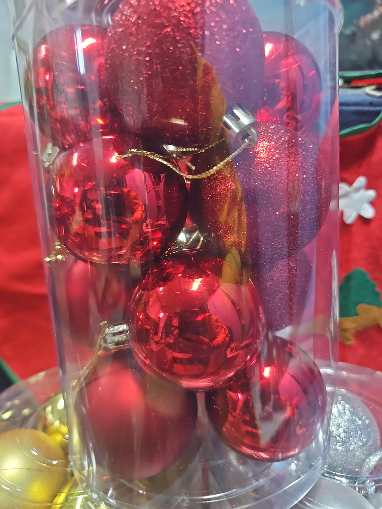 🎄✨ Pack de Bolas de Natal Grandes  4