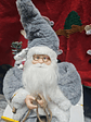 🎅 Pai Natal Cinzento no Trenó Decorativo ❄️ - Thumbnail 1
