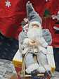 🎅 Pai Natal Cinzento no Trenó Decorativo ❄️ - Thumbnail 2