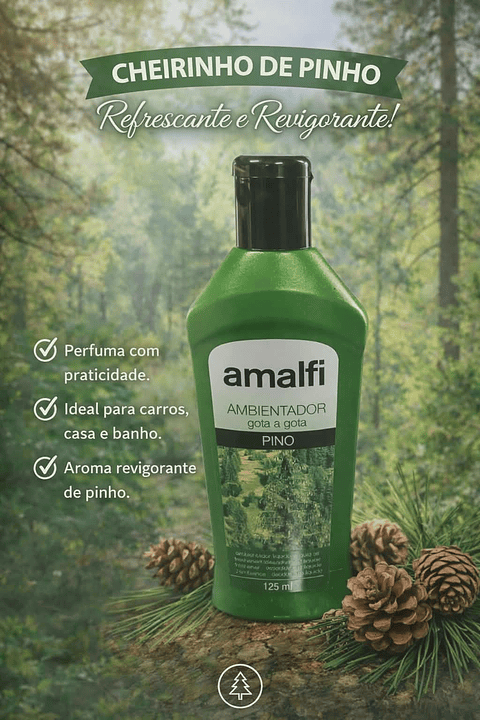 Ambientador Líquido Amalfi – Fragrâncias Gota a Gota (125ml)