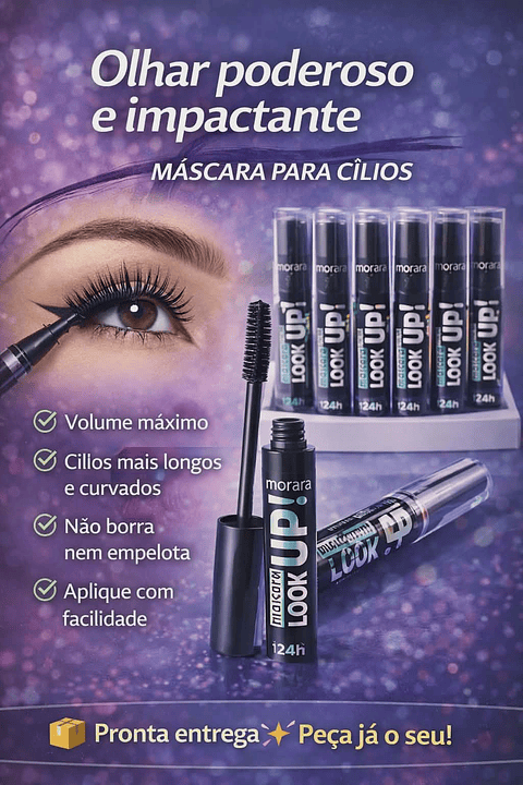 Máscara de Cílios 1001 Up – Volume Extremo e Alongamento Perfeito