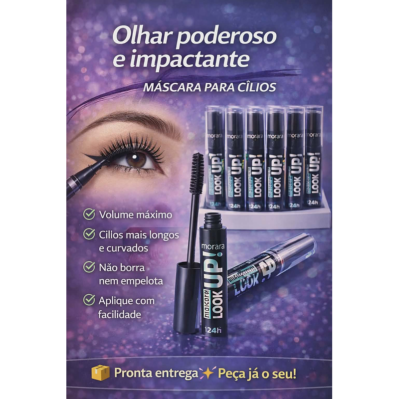 Máscara de Cílios 1001 Up – Volume Extremo e Alongamento Perfeito