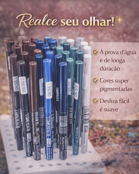 Lápis Delineador de Olhos Colorido – Precisão e Pigmentação Intensa