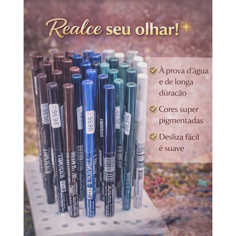 Lápis Delineador de Olhos Colorido – Precisão e Pigmentação Intensa