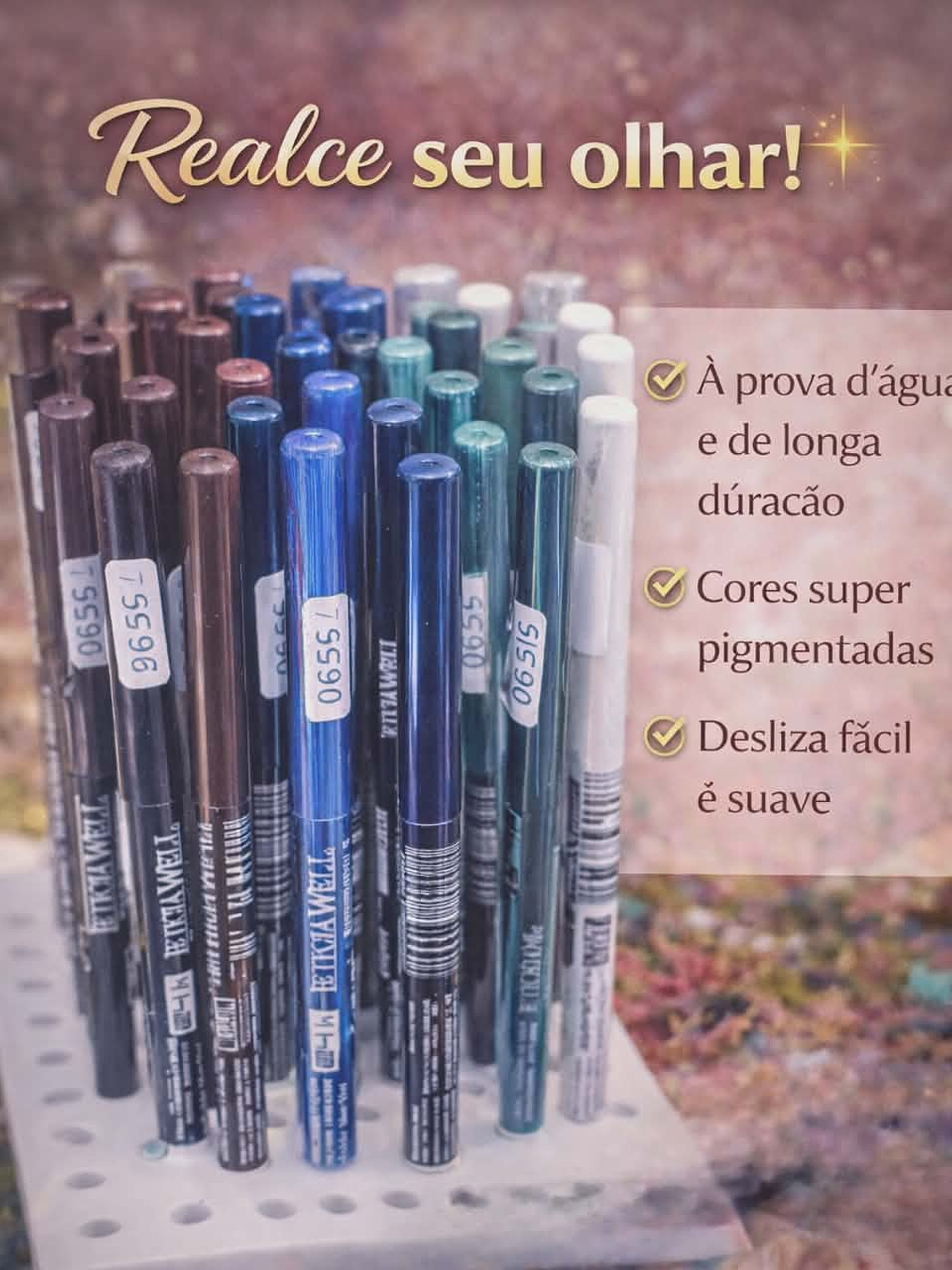 Lápis Delineador de Olhos Colorido – Precisão e Pigmentação Intensa 1