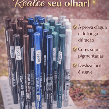 Lápis Delineador de Olhos Colorido – Precisão e Pigmentação Intensa