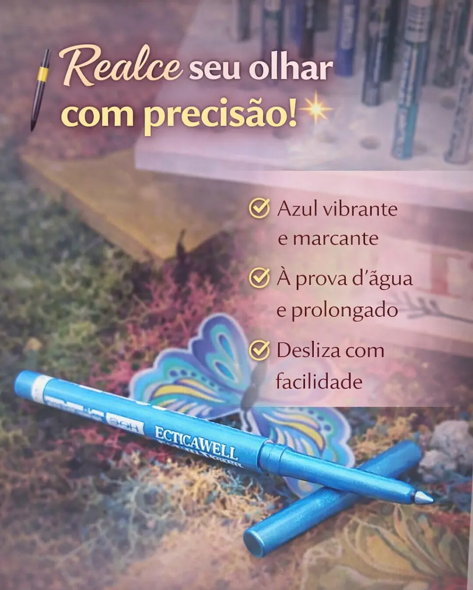 Lápis Delineador de Olhos Colorido – Precisão e Pigmentação Intensa 6