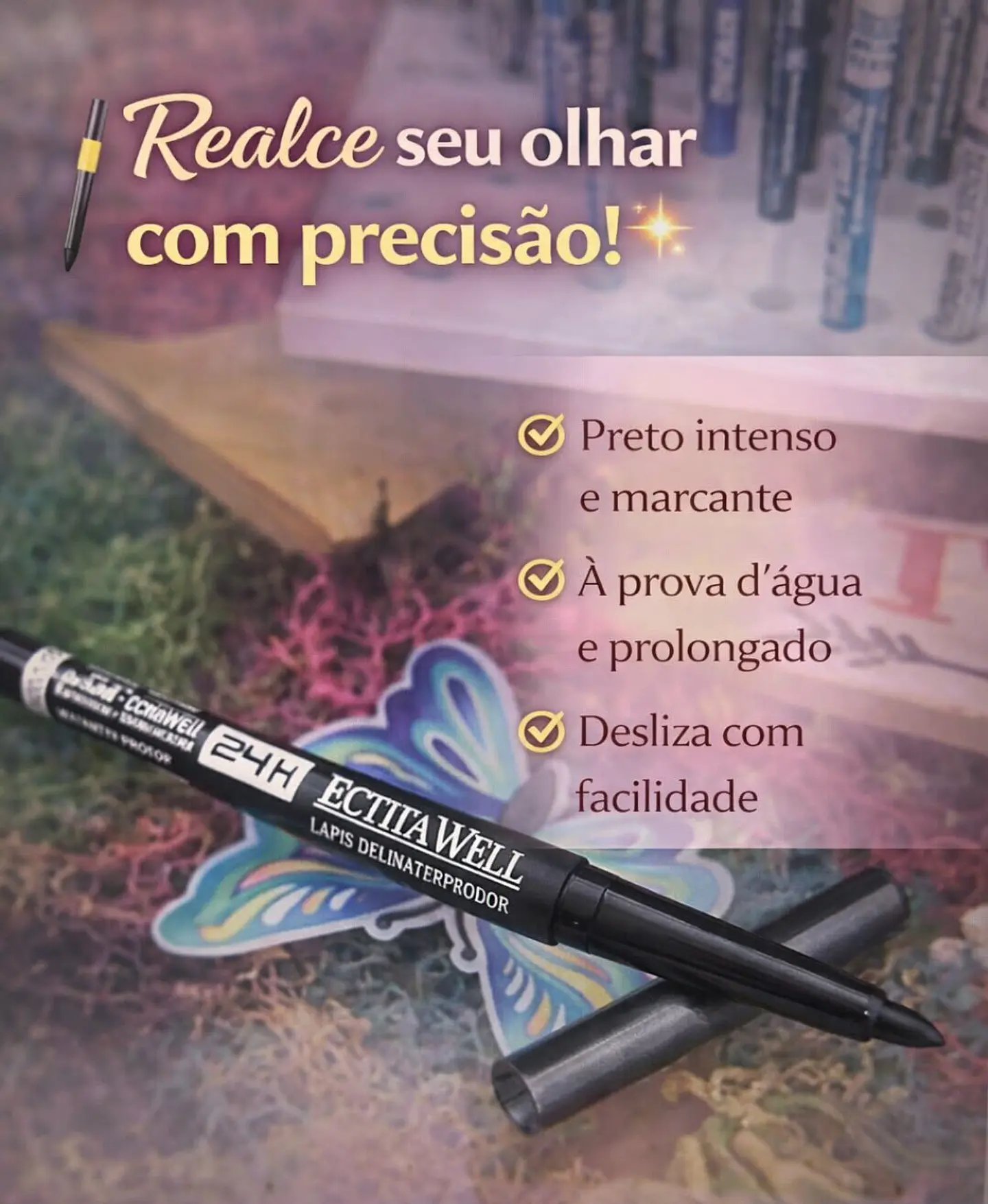 Lápis Delineador de Olhos Colorido – Precisão e Pigmentação Intensa 7