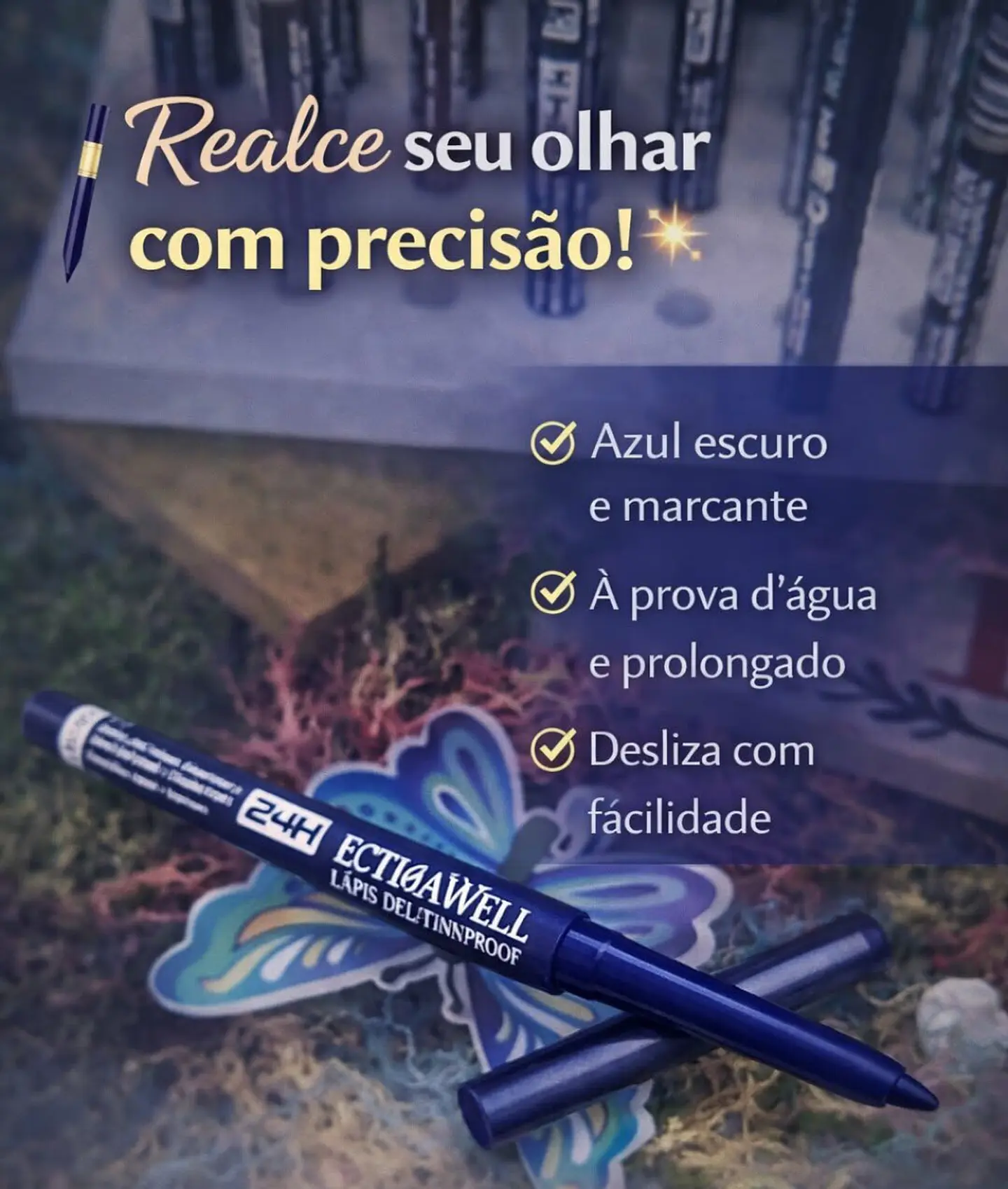 Lápis Delineador de Olhos Colorido – Precisão e Pigmentação Intensa 8