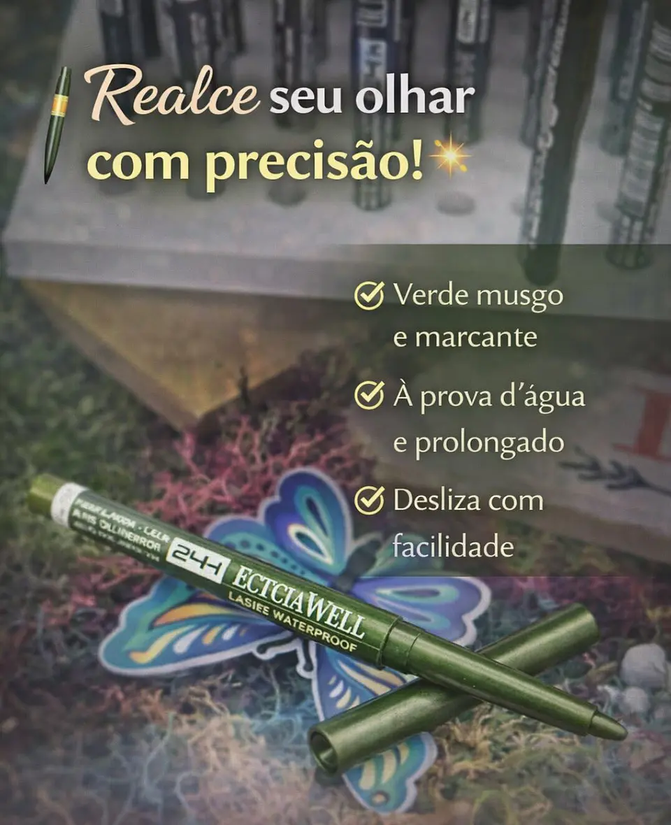 Lápis Delineador de Olhos Colorido – Precisão e Pigmentação Intensa 9